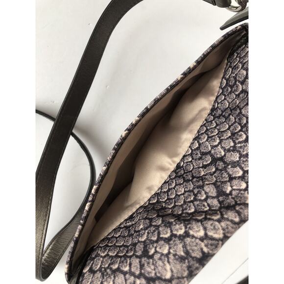 NWOT COACH Taylor Snake Print Flap Gunmetal Trim Crossbody Hand Bag F26036 - Picture 15 of 16